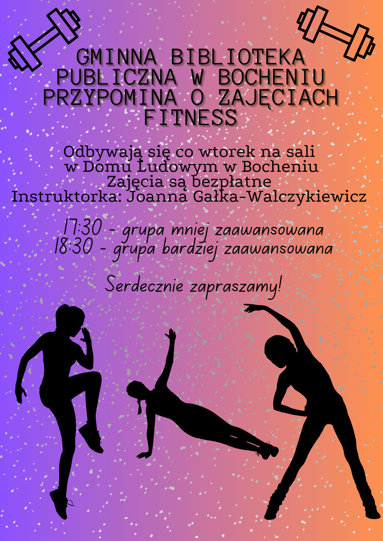 Zajęcia Fitness – Informacja