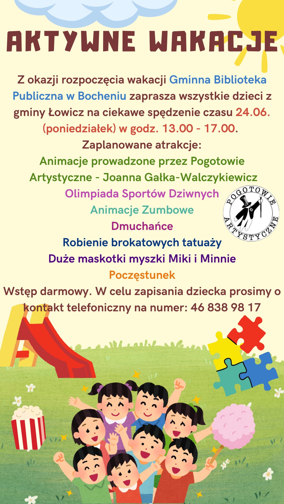 Wydarzenie „Aktywne Wakacje”