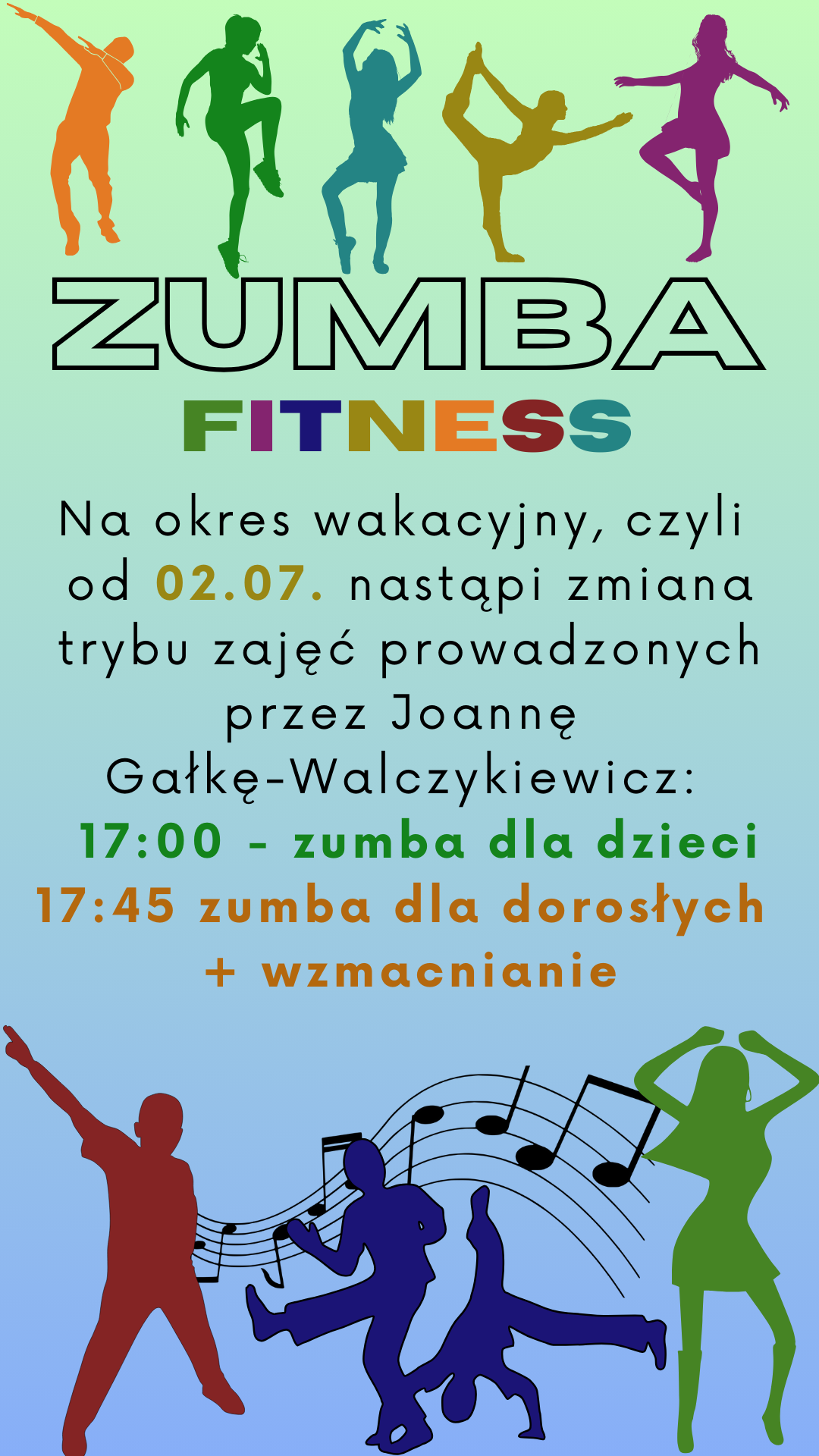 Zmiany w fitnessie na wakacje